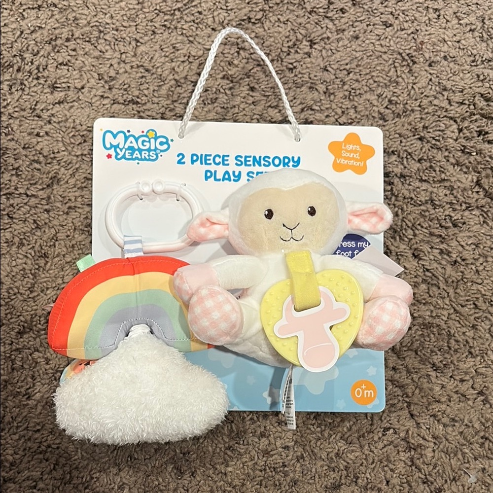 Red and Orange Stuffed Animal Set for Playtime Fun